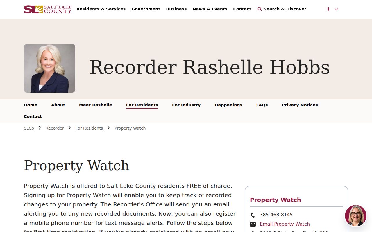 Magna public records monitoring with Salt Lake County Property Watch