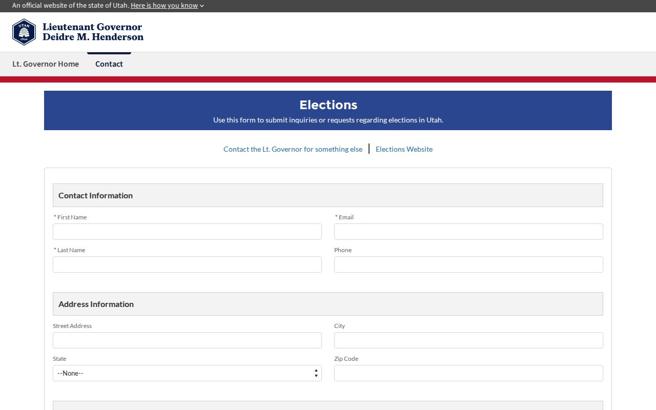 Utah election data request service for Magna voter file access