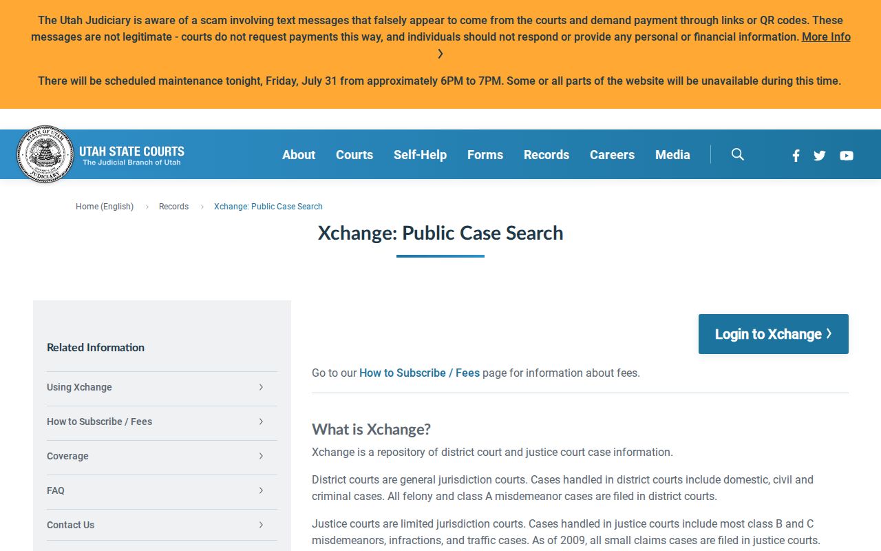 Magna people search using Utah Courts XChange case records